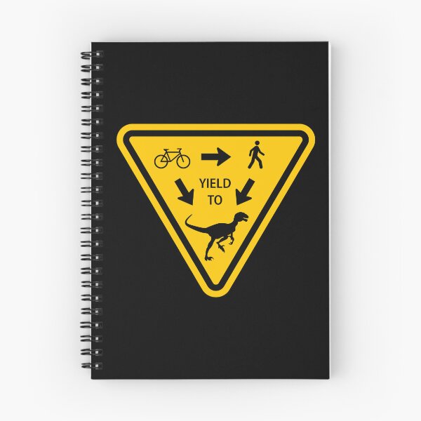 Item preview, Dinosaur Yield Sign designed and sold by Clusterfudge.