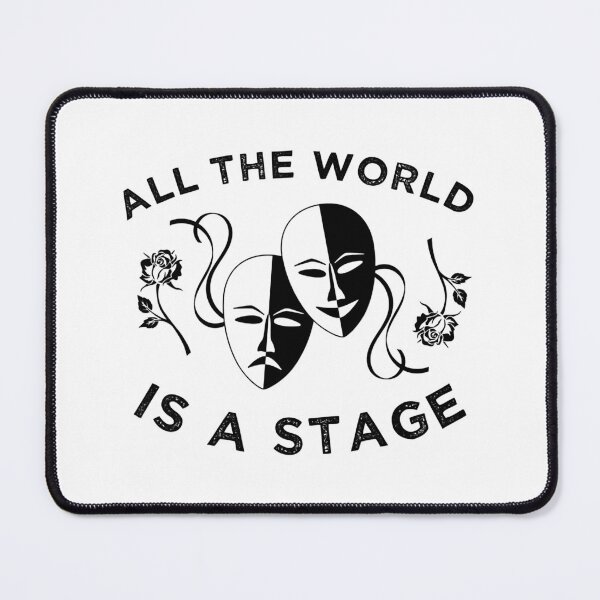 Item preview, All The World Is A Stage Funny Mask Theatre designed and sold by adxota.