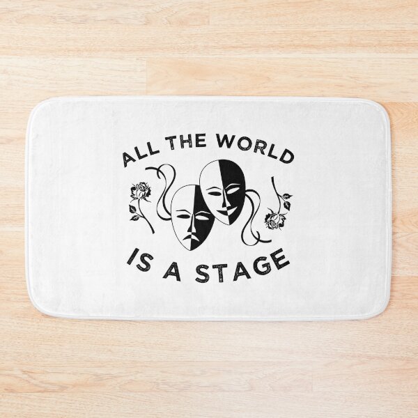Item preview, All The World Is A Stage Funny Mask Theatre designed and sold by adxota.