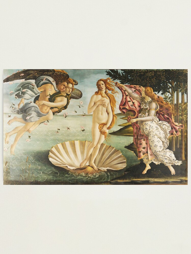 Alternate view of VENUS. The Birth of Venus, 1486, Sandro Botticelli. Photographic Print