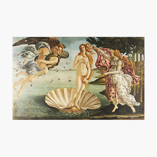 VENUS. The Birth of Venus, 1486, Sandro Botticelli. Photographic Print