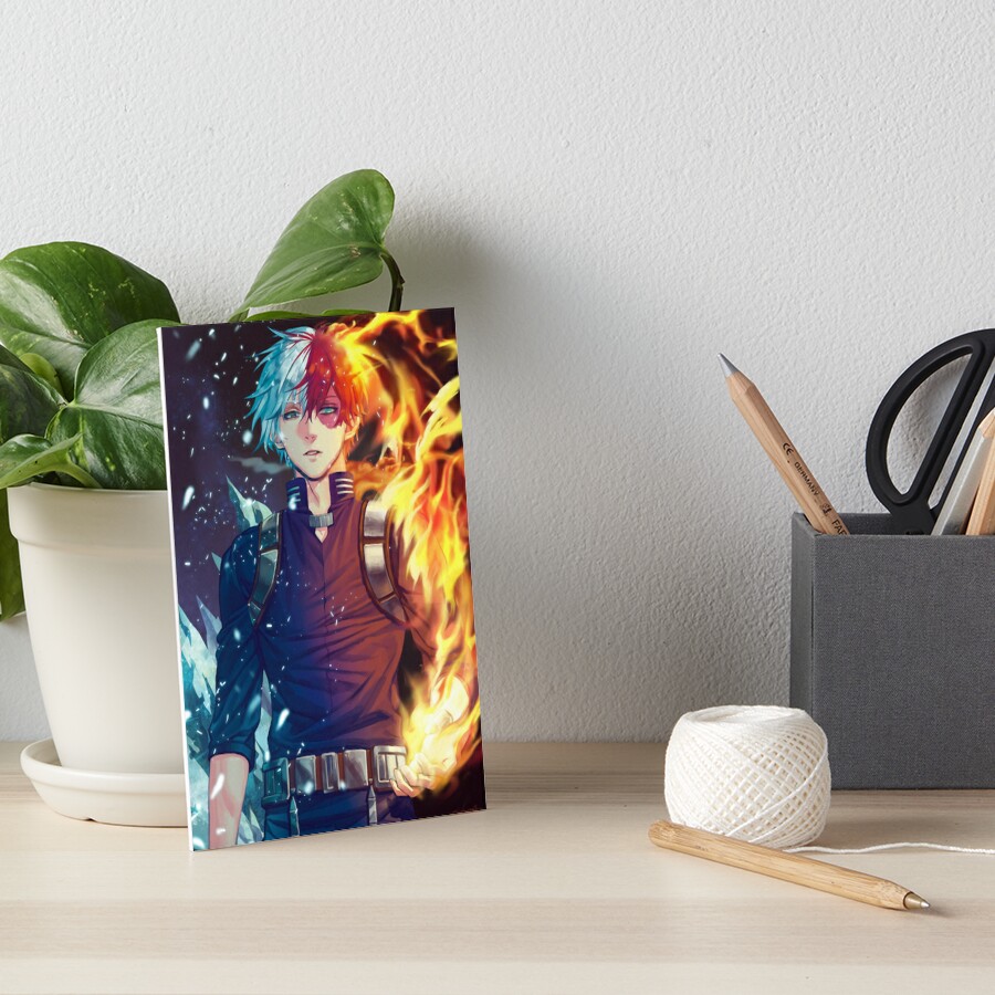 Shoto Todoroki My Hero Academia Fanart Art Board Print By Valekun Redbubble 9153