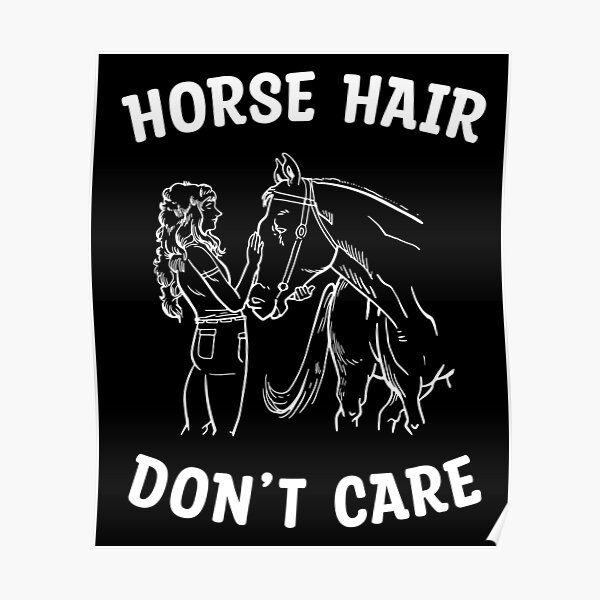 Horse Hair Don't Care with rider and horse Horse Hair Don't Care with rider and horse