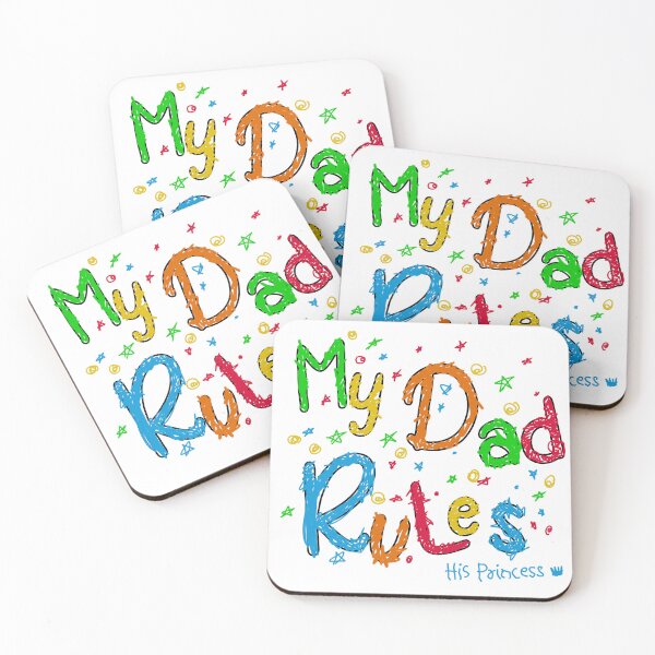 Item preview, my dad rules fathers day gift designed and sold by Tropoid.