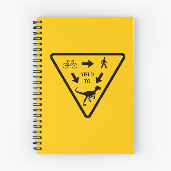 Item preview, Dinosaur Yield Sign designed and sold by Clusterfudge.