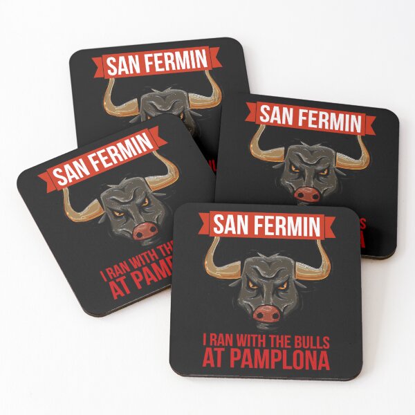 Item preview, San Fermin Running With The Bulls Festival Pamplona July Sticker designed and sold by dianesandraon.