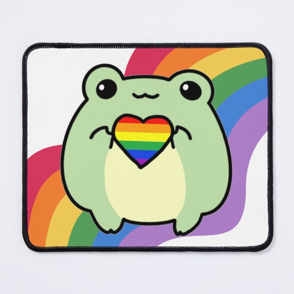 Item preview, Pride Frog with a LGBT Rainbow Heart designed and sold by Finding Flowers.