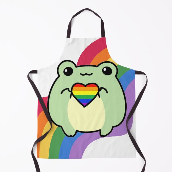 Item preview, Pride Frog with a LGBT Rainbow Heart designed and sold by Finding Flowers.