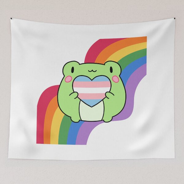 Item preview, Pride Frog with a LGBT Trans Heart designed and sold by Finding Flowers.