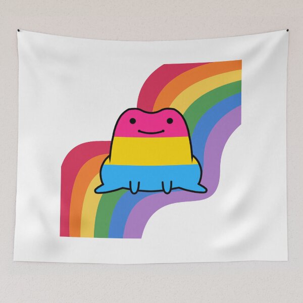 Item preview, Pan Frog on a Rainbow Road designed and sold by Finding Flowers.