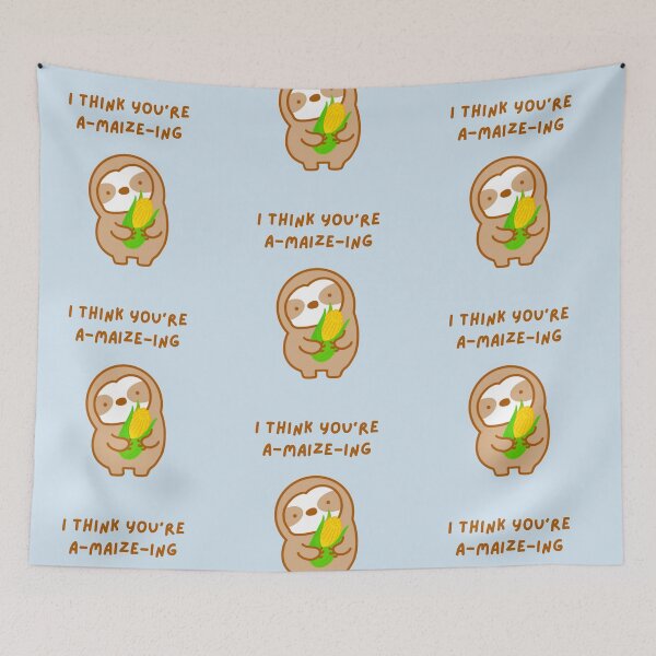 Item preview, I Think You’re Amazing Corn Sloth  designed and sold by theslothinme.