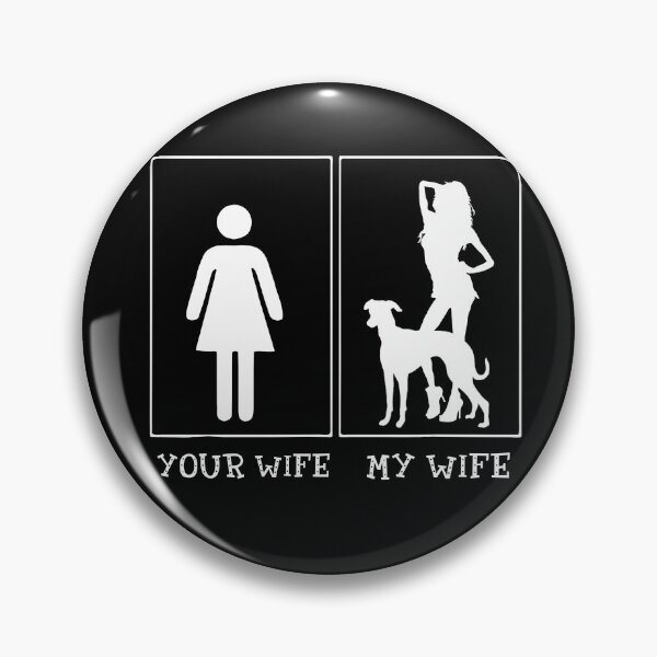 Artikelvorschau, Deine Frau, meine Frau, Whippet-Hundeliebhaber entworfen und verkauft von Unique-Tees.