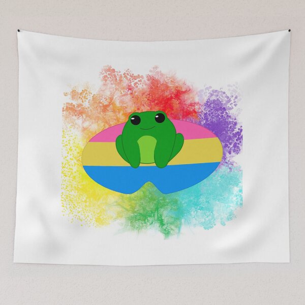 Item preview, Pan Frog LGBT Rainbow designed and sold by Finding Flowers.