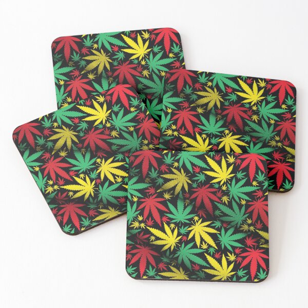 Item preview, Jamaican Pot leaves designed and sold by CabbageNClouds.
