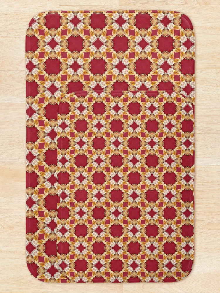 Thumbnail 5 of 6, Bath Mat, Crystals Rocks Pattern designed and sold by Magartes.