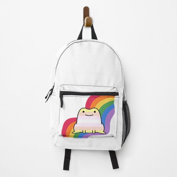 Item preview, Pangender Frog on a Rainbow Road designed and sold by Finding Flowers.
