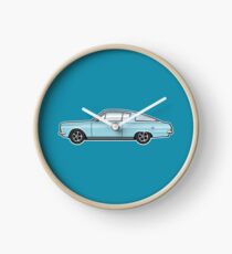 64-66 light Blue Cuda Clock