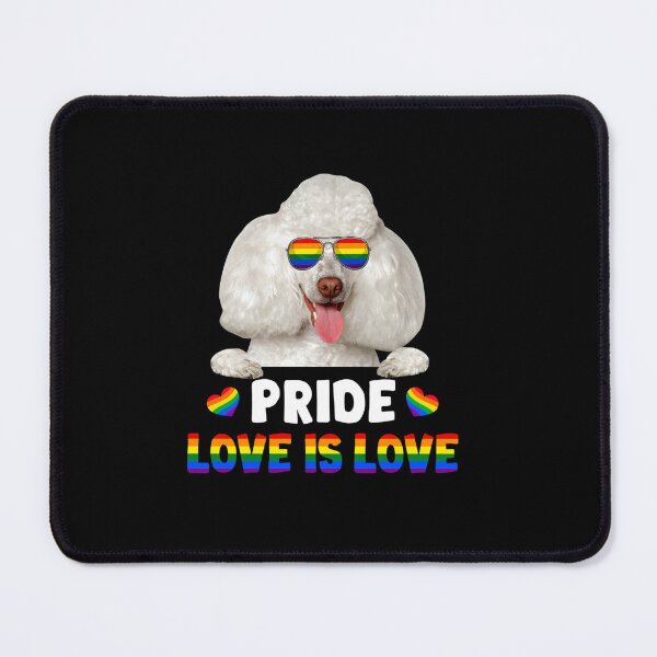 Item preview, POODLE GAY PRIDE DOG LOVER LGBT FUNNY RAINBOW FLAG designed and sold by sobriowslen.