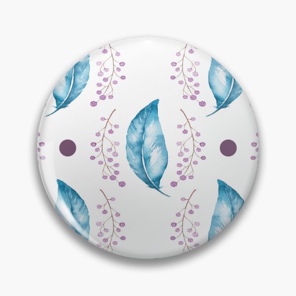 Item preview, Blue Feather Pattern designed and sold by MimsTees.