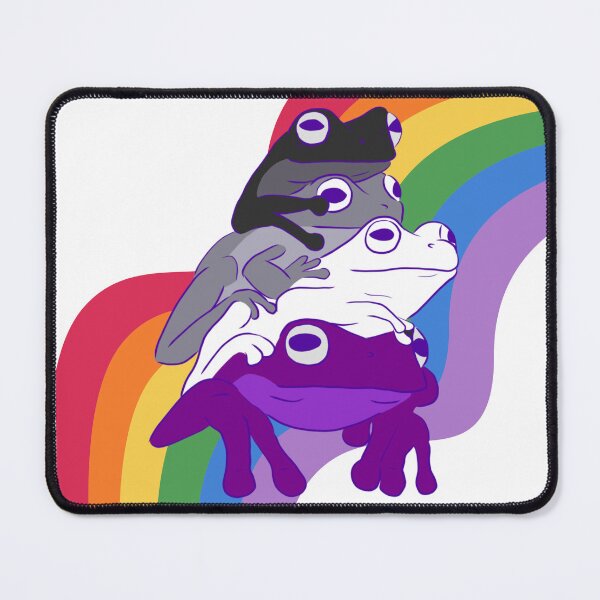 Item preview, Asexual Frogs on a Rainbow Road designed and sold by Finding Flowers.