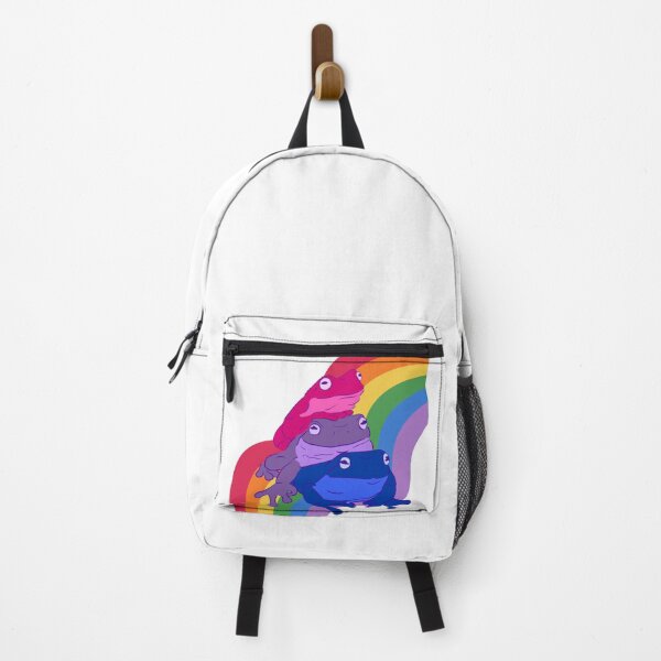 Item preview, Bisexual Frogs on a Rainbow Road designed and sold by Finding Flowers.