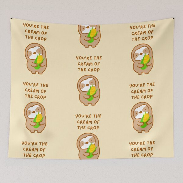 Item preview, You’re the Cream of the Crop Corn Sloth  designed and sold by theslothinme.
