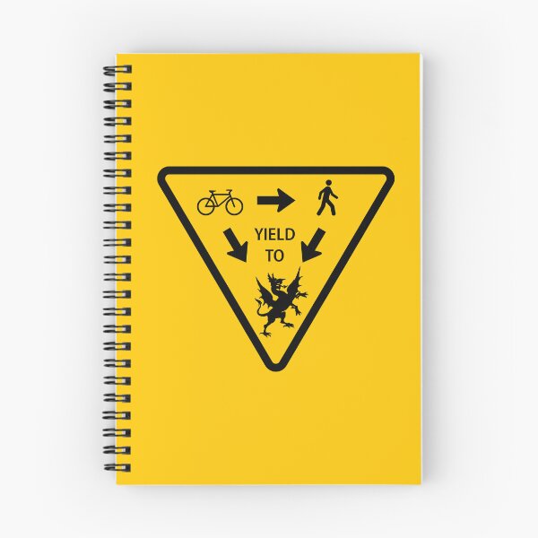 Item preview, Dragon Yield Sign designed and sold by Clusterfudge.