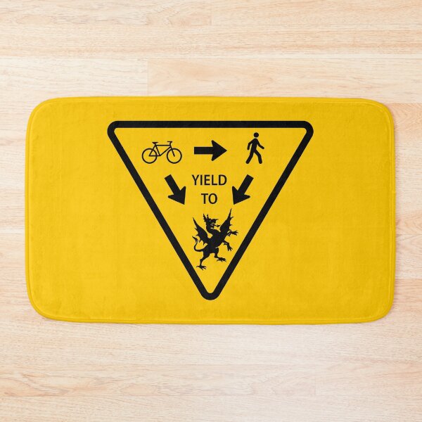 Item preview, Dragon Yield Sign designed and sold by Clusterfudge.
