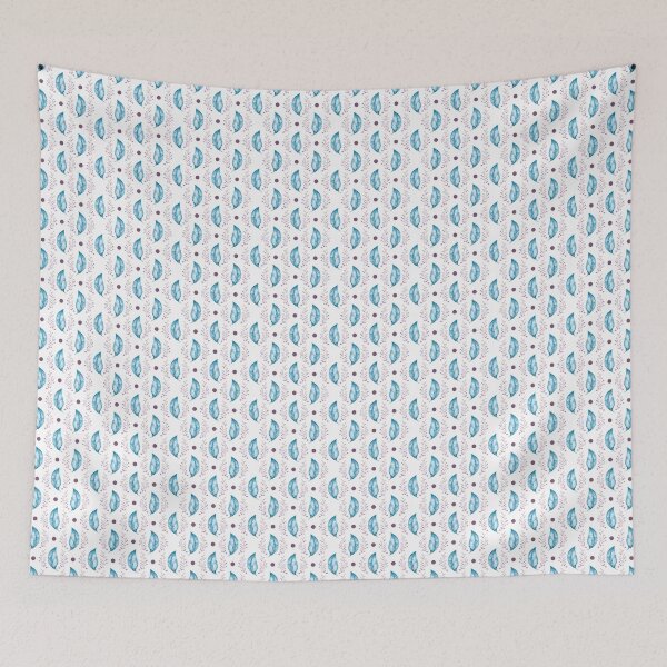 Item preview, Blue Feather Pattern designed and sold by MimsTees.
