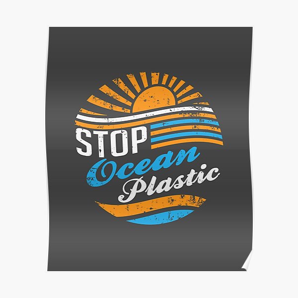 Stop Ocean Plastic Poster