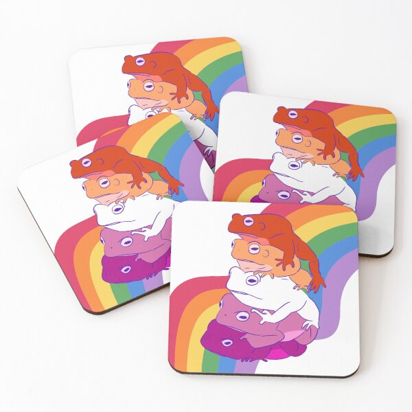 Item preview, Lesbian Frogs on a Rainbow Road designed and sold by Finding Flowers.