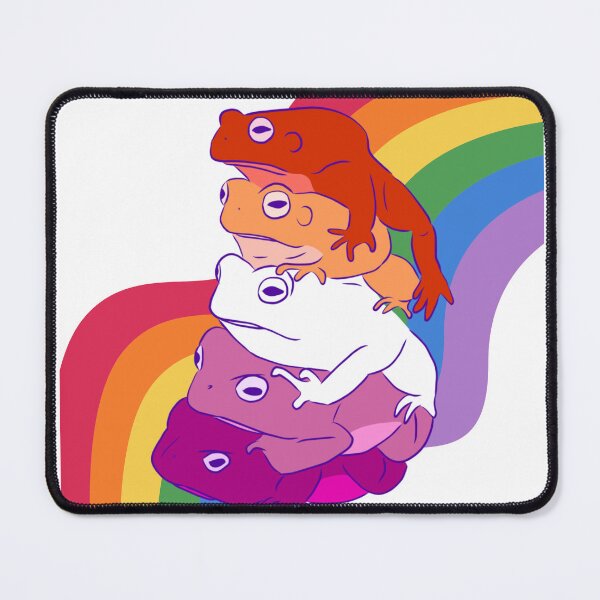 Item preview, Lesbian Frogs on a Rainbow Road designed and sold by Finding Flowers.