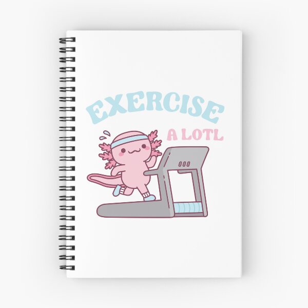 Item preview, Funny Exercise A Lotl, Cute Axolotl Running On Treadmill designed and sold by rustydoodle.