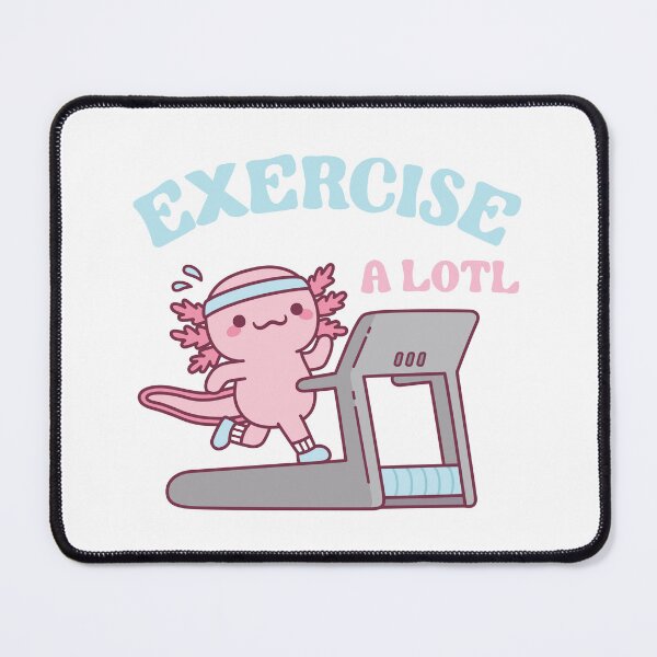 Item preview, Funny Exercise A Lotl, Cute Axolotl Running On Treadmill designed and sold by rustydoodle.
