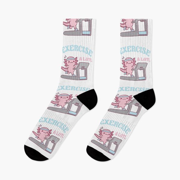 Item preview, Funny Exercise A Lotl, Cute Axolotl Running On Treadmill designed and sold by rustydoodle.