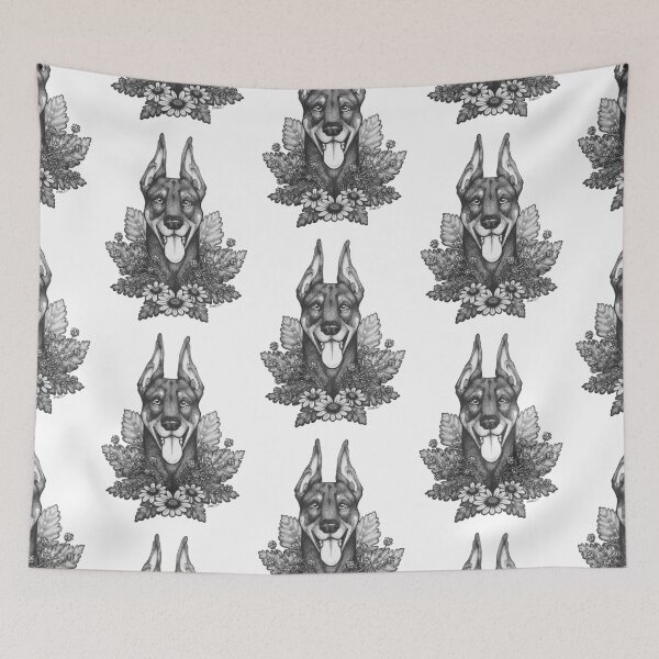Item preview, Doberman & Daisies designed and sold by Britt Sorensen.