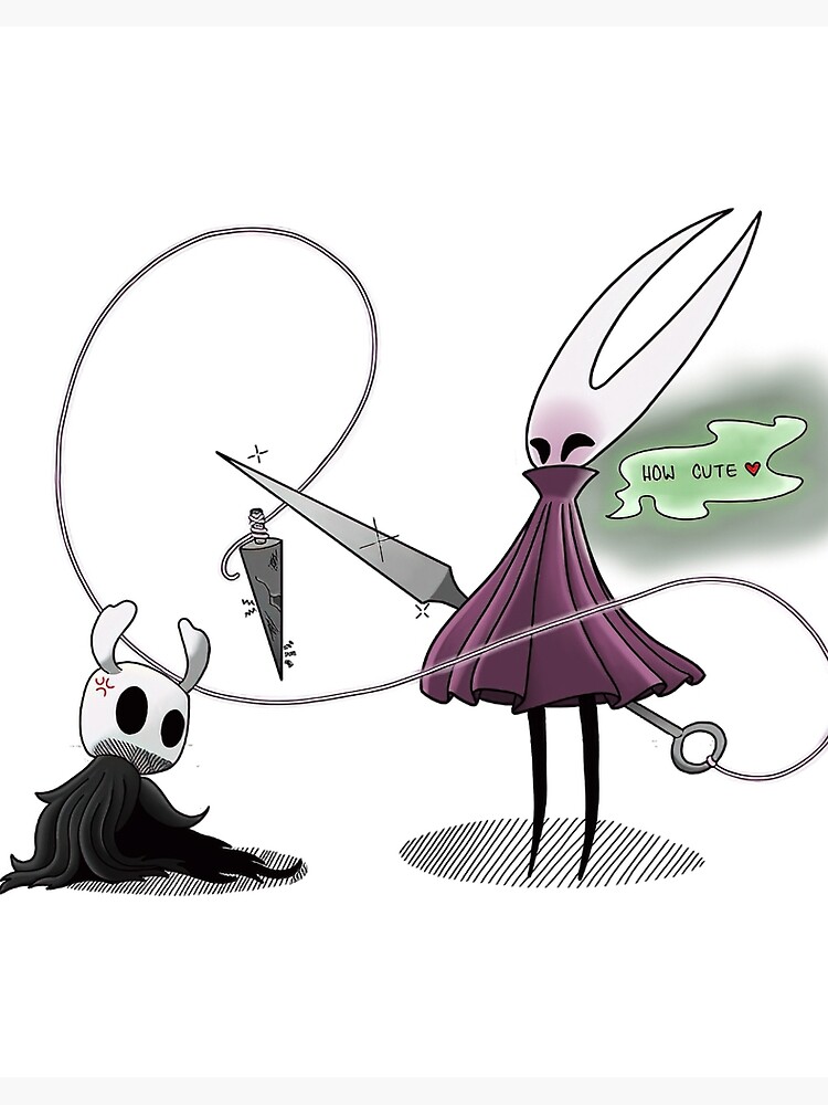 Hollow Knight How Cute Art Board Print for Sale by marianlottie