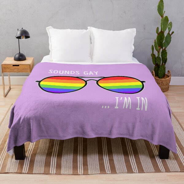 Item preview, Sounds Gay I'm In Funny LGBT Rainbow Sunglasses designed and sold by synergyone1.