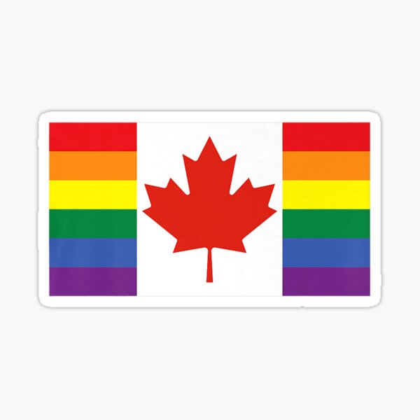 Pride Month Rainbow Lgbtq Gay Pride Ally Canada Pride Flag T Shirt Sticker For Sale By Bobby 3428