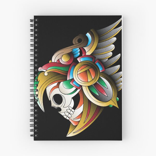 Item preview, aztec warrior skull 3 designed and sold by cat poe.