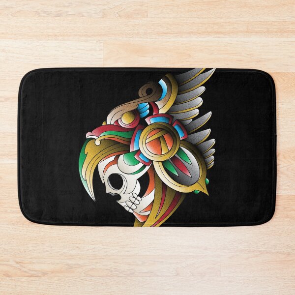Item preview, aztec warrior skull 3 designed and sold by cat poe.