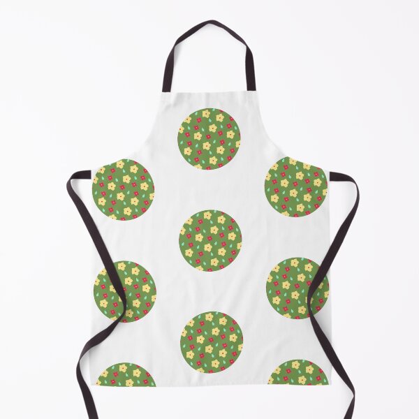 Item preview, Green Yellow Red Flower Circle Print designed and sold by edwinvisuals.
