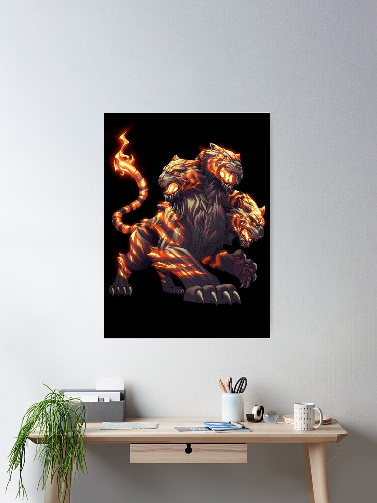 Tiger Tournament - Tiger Cerberus Art Board Print for Sale by