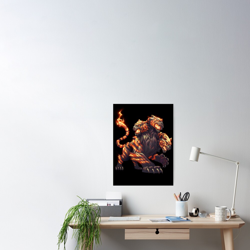 Tiger Tournament - Tiger Cerberus Art Board Print for Sale by