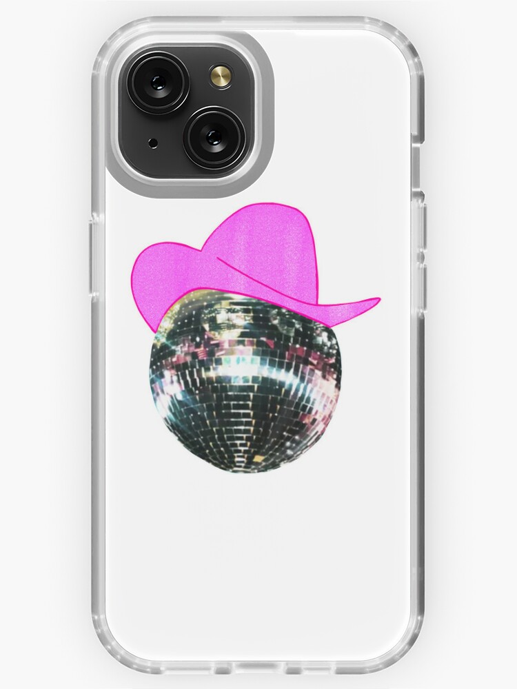 Sparkly pink cowgirl hat disco ball