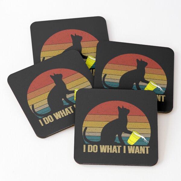 Item preview, I Do What I Want Funny Black Cat Lover designed and sold by JuxNdx.