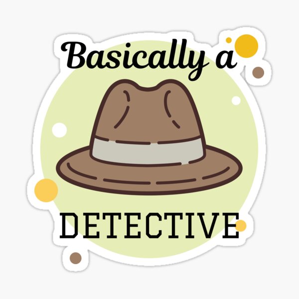 Vista previa del artículo con la obra «Básicamente un detective», diseñado y vendido por prudencehollow.