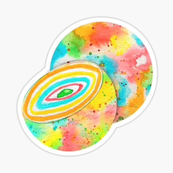 Watercolor jawbreaker candy Sticker