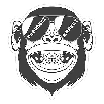 Artwork thumbnail, DMB Proudest Monkey Sticker by DontBurnTheDay