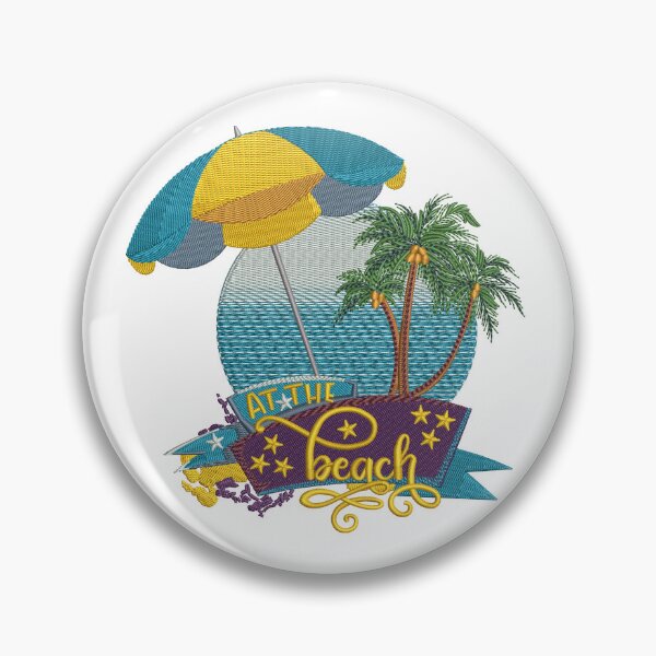 Item preview, Beach Embroidery Designs designed and sold by Cre8iveSkill.
